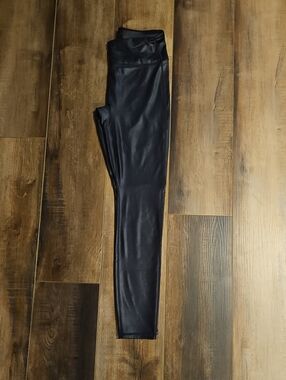 Fabletics Stretch Faux Leather Leggings - Black